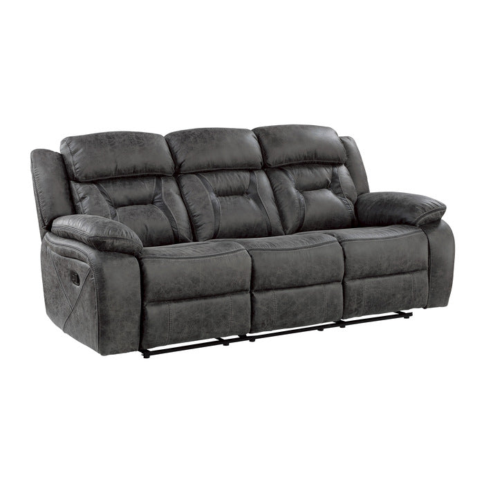 9989GY*2 2pc Set: Sofa, Love - 9989GY*2