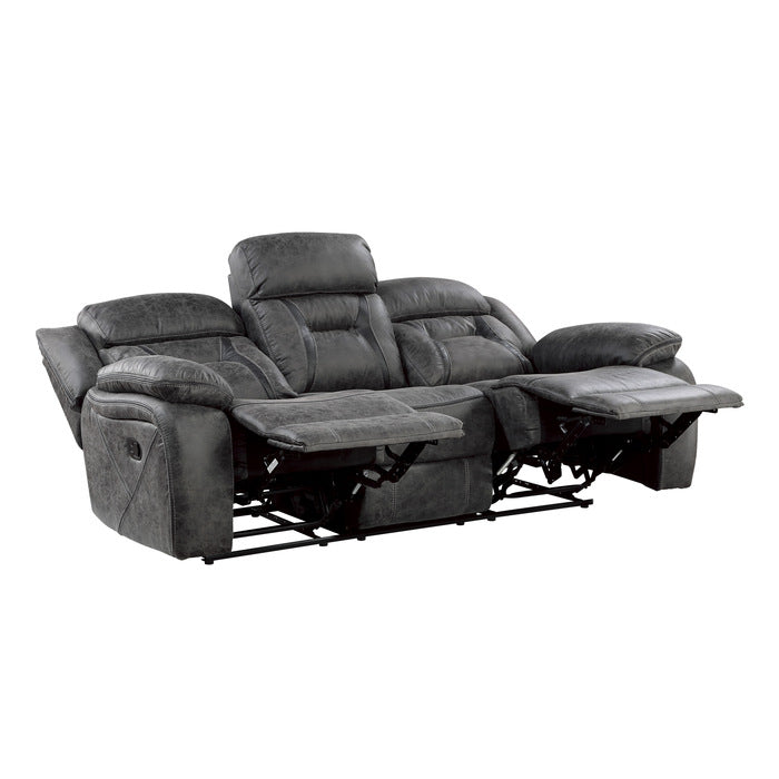 9989GY*2 2pc Set: Sofa, Love - 9989GY*2