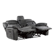 9989GY*2 2pc Set: Sofa, Love - 9989GY*2
