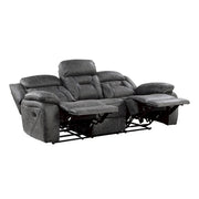 9989GY-3 Double Reclining Sofa - 9989GY-3