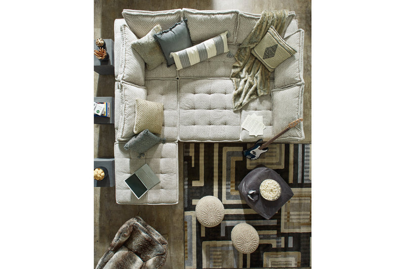 Bales Taupe 7-Piece Modular Sectional -  Ashley - Luna Furniture