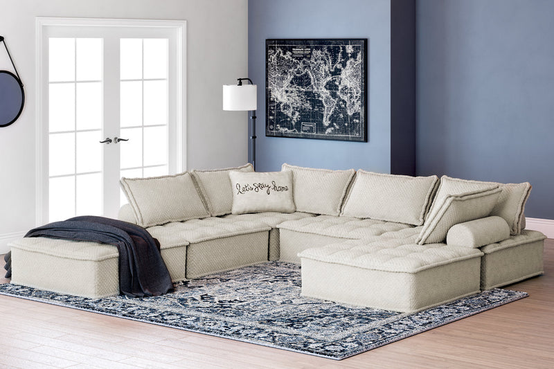 Bales Taupe 6-Piece Modular Sectional -  Ashley - Luna Furniture