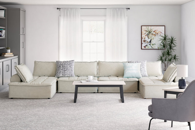 Bales Taupe 6-Piece Modular Sectional -  Ashley - Luna Furniture
