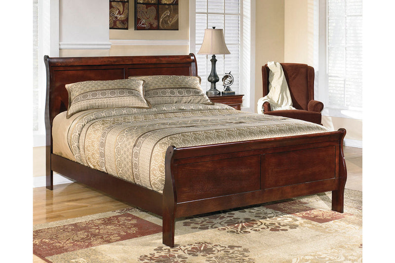Alisdair Reddish Brown California King Sleigh Bed -  Ashley - Luna Furniture