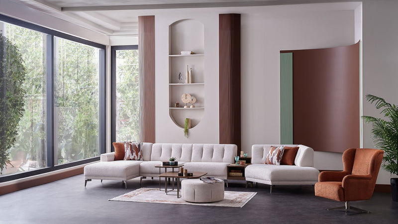 Atlanta Pearl 4-Piece Modular Sectional from Bellona - Luna Furniture