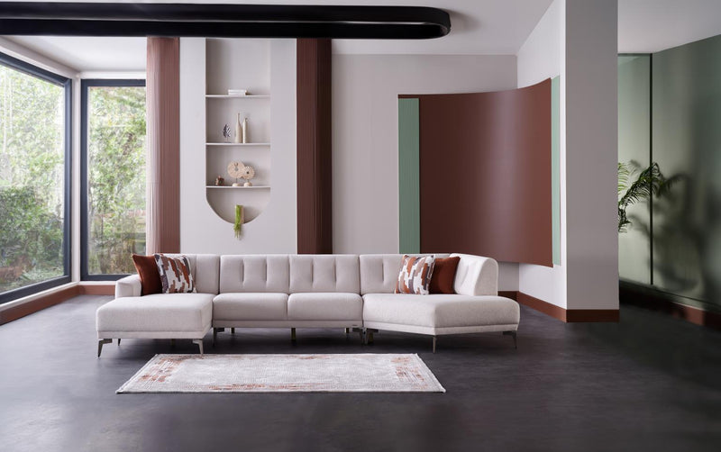 Atlanta Pearl 4-Piece Modular Sleeper Sectional from Bellona - Luna Furniture