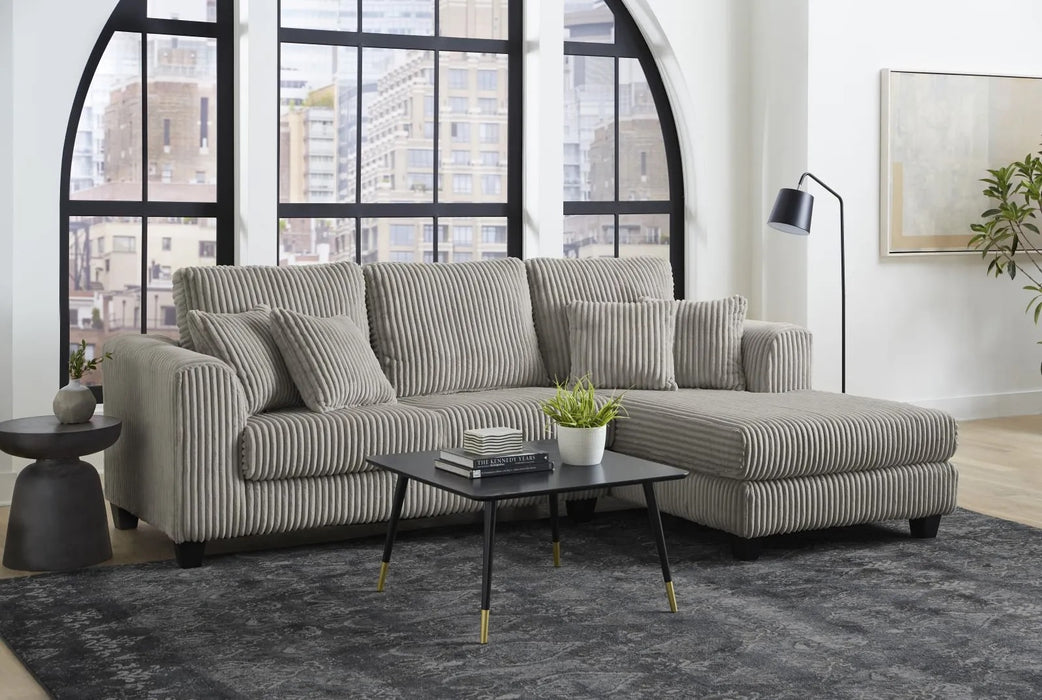 3 Piece Raf Gray Sectional with Chaise