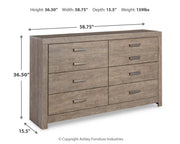 Culverbach Gray Queen Panel Bed with Dresser from Ashley - Luna Furniture
