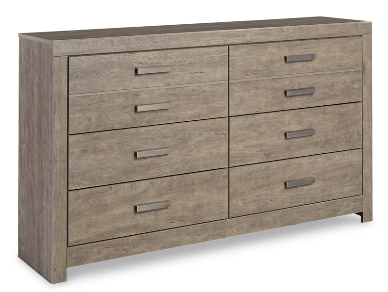 Culverbach Gray Queen Panel Bed with Dresser from Ashley - Luna Furniture