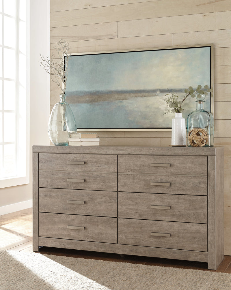 Culverbach Gray Queen Panel Bed with Dresser from Ashley - Luna Furniture