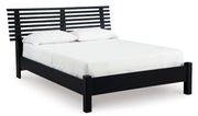 Danziar Black Slat Bedroom Set from Ashley - Luna Furniture