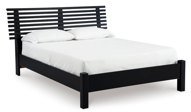 Danziar Black Slat Bedroom Set from Ashley - Luna Furniture