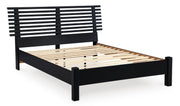 Danziar Black Slat Bedroom Set from Ashley - Luna Furniture