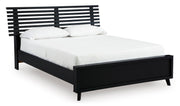Danziar Black Slat Panel Bedroom Set from Ashley - Luna Furniture