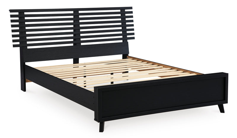 Danziar Black Slat Panel Bedroom Set from Ashley - Luna Furniture