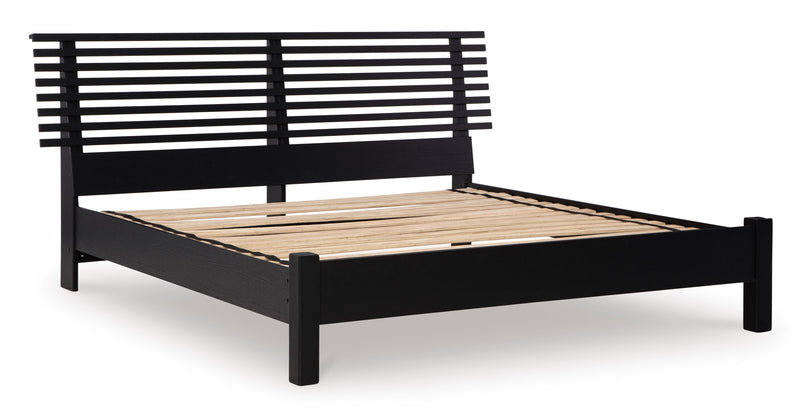 Danziar Black Slat Bedroom Set from Ashley - Luna Furniture
