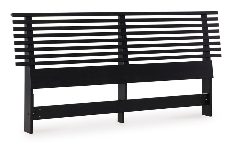 Danziar Black Slat Panel Bedroom Set from Ashley - Luna Furniture