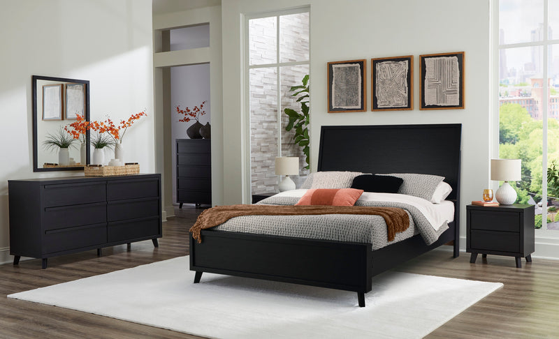 Danziar Black Panel Bedroom Set from Ashley - Luna Furniture