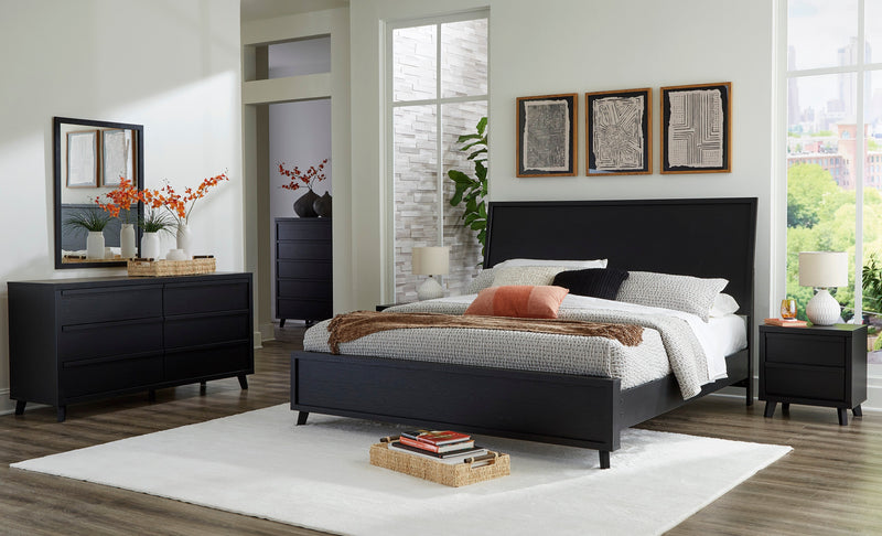 Danziar Black Panel Bedroom Set from Ashley - Luna Furniture