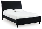Danziar Black Queen Bed, Dresser, Mirror, Chest and Nightstand from Ashley - Luna Furniture