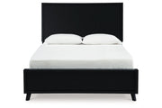 Danziar Black Queen Platform Bed from Ashley - Luna Furniture