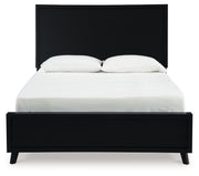 Danziar Black Queen Bed, Dresser, Mirror, Chest and Nightstand from Ashley - Luna Furniture