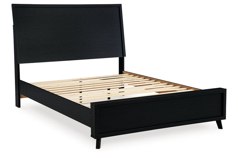 Danziar Black Queen Platform Bed from Ashley - Luna Furniture