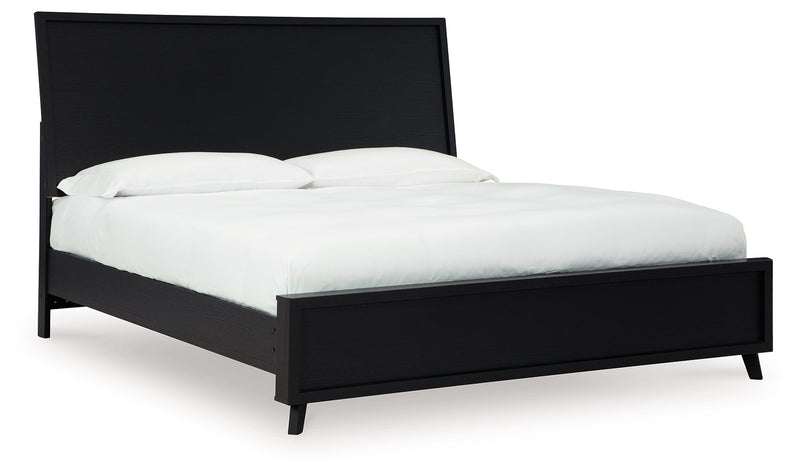 Danziar Black King Panel Bed, Dresser and Nightstand from Ashley - Luna Furniture
