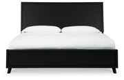 Danziar Black King Panel Bed, Dresser and Nightstand from Ashley - Luna Furniture