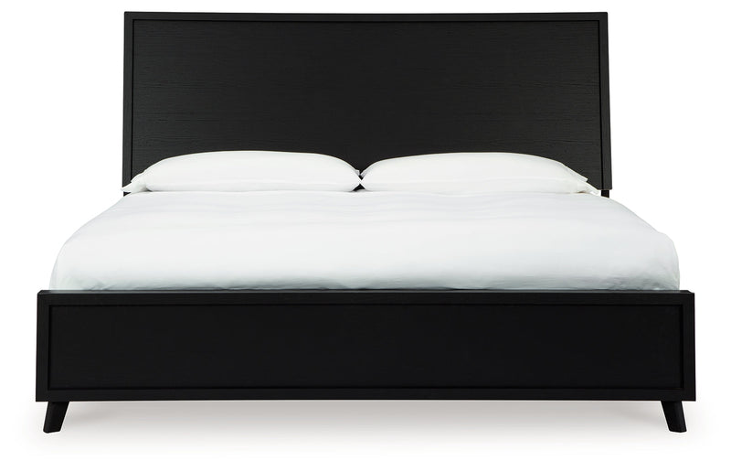 Danziar Black King Panel Bed, Dresser and Nightstand from Ashley - Luna Furniture