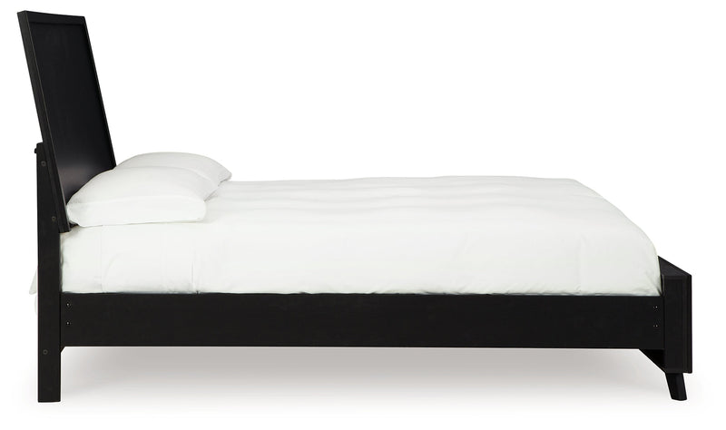 Danziar Black King Panel Bed, Dresser and Nightstand from Ashley - Luna Furniture