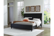 Danziar Black King Platform Bed from Ashley - Luna Furniture