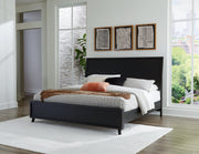 Danziar Black King Panel Bed, Dresser and Nightstand from Ashley - Luna Furniture