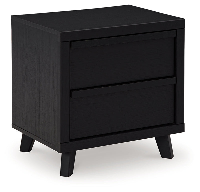 Danziar Black King Panel Bed, Dresser and Nightstand from Ashley - Luna Furniture