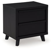 Danziar Black Queen Bed, Dresser, Mirror, Chest and Nightstand from Ashley - Luna Furniture