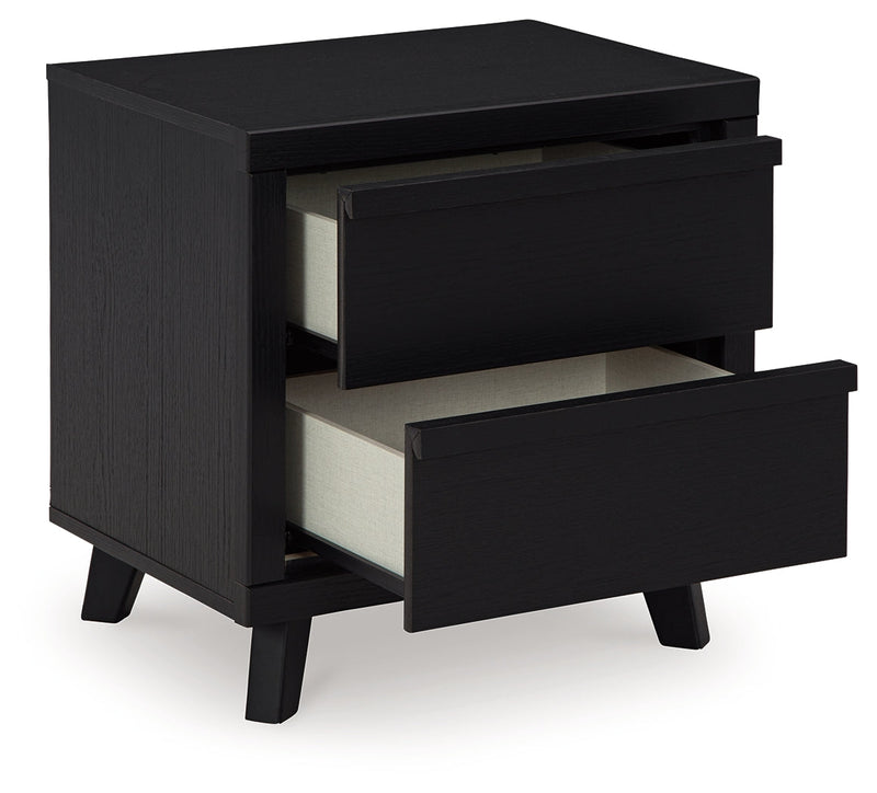 Danziar Black King Panel Bed, Dresser and Nightstand from Ashley - Luna Furniture