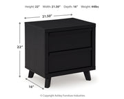Danziar Black Queen Bed, Dresser, Mirror, Chest and Nightstand from Ashley - Luna Furniture
