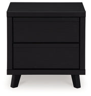 Danziar Black King Panel Bed, Dresser and Nightstand from Ashley - Luna Furniture