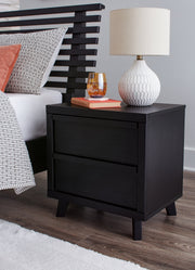 Danziar Black Queen Bed, Dresser, Mirror, Chest and Nightstand from Ashley - Luna Furniture