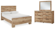 Hyanna Tan Brown Full Panel Bed, Dresser and Mirror from Ashley - Luna Furniture