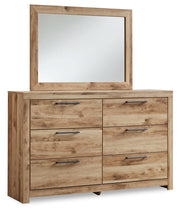 Hyanna Tan Brown Twin Panel Headboard, Dresser and Mirror from Ashley - Luna Furniture