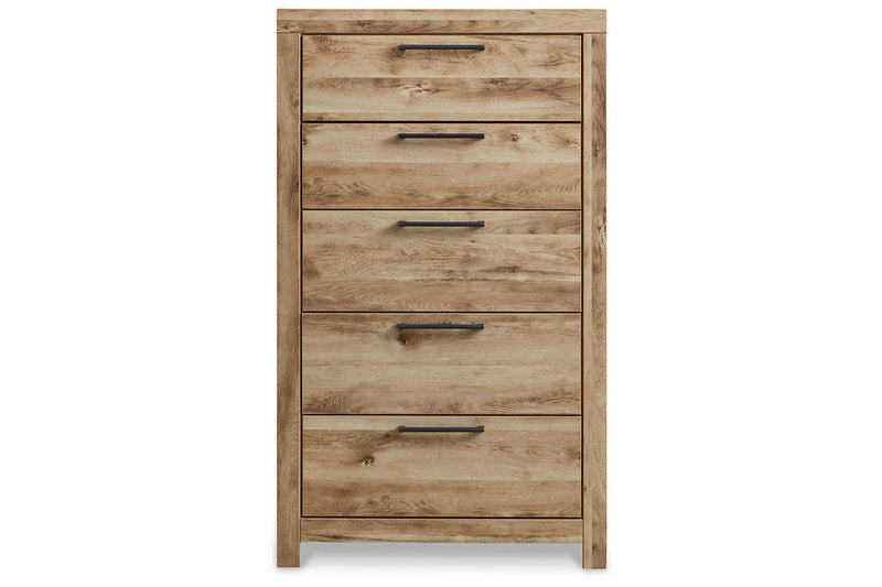 Hyanna Tan Brown Youth One Side Storage Panel Bedroom Set from Ashley - Luna Furniture