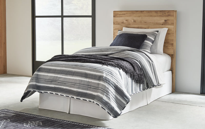 Hyanna Tan Brown Twin Panel Headboard, Dresser and Mirror from Ashley - Luna Furniture