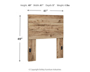 Hyanna Tan Brown Twin Panel Headboard, Dresser and Mirror from Ashley - Luna Furniture