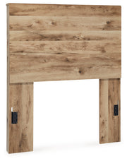 Hyanna Tan Brown Twin Panel Headboard, Dresser and Mirror from Ashley - Luna Furniture