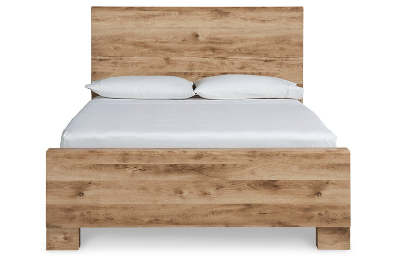 Hyanna Tan Queen Panel Bed