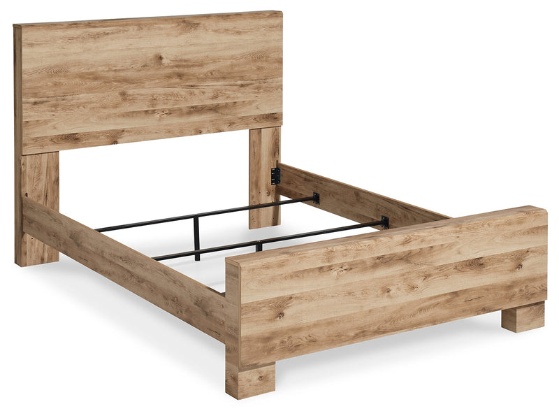 Hyanna Tan Brown Queen Panel Bed, Dresser and Mirror from Ashley - Luna Furniture