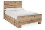 Hyanna Tan Brown Youth Two Side Storage Panel Bedroom Set from Ashley - Luna Furniture