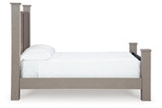 Surancha Gray Queen Poster Bed from Ashley - Luna Furniture