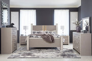 Surancha Gray Poster Bedroom Set from Ashley - Luna Furniture